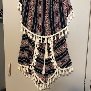 Strapless Aztec Romper
